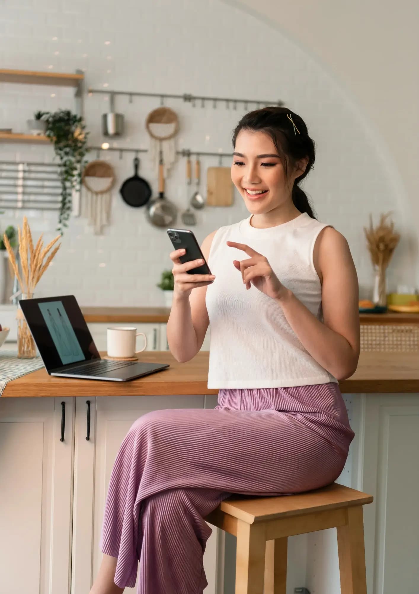 Home services owner checking online reviews on a tablet