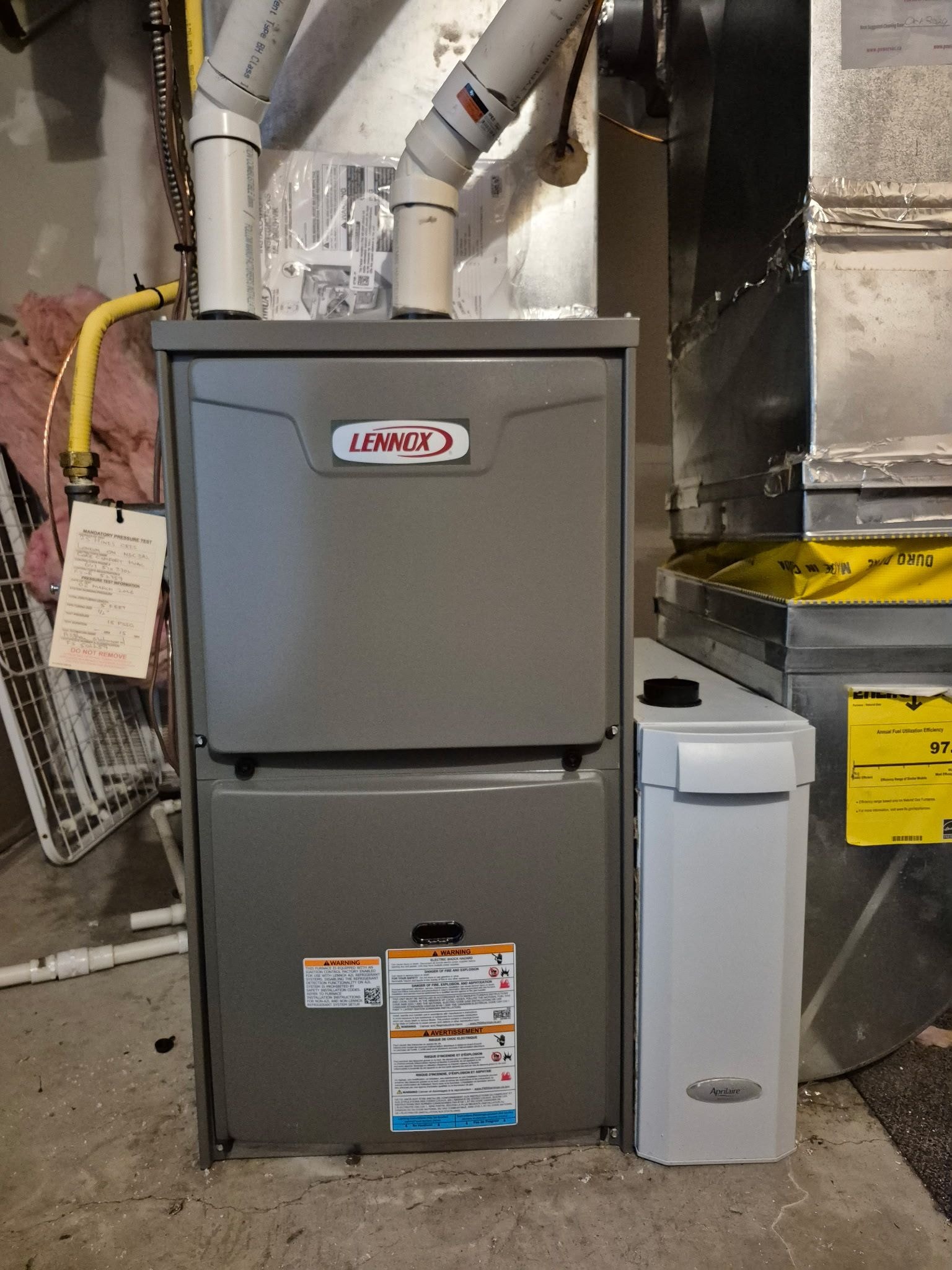 Home services team at a customer job site