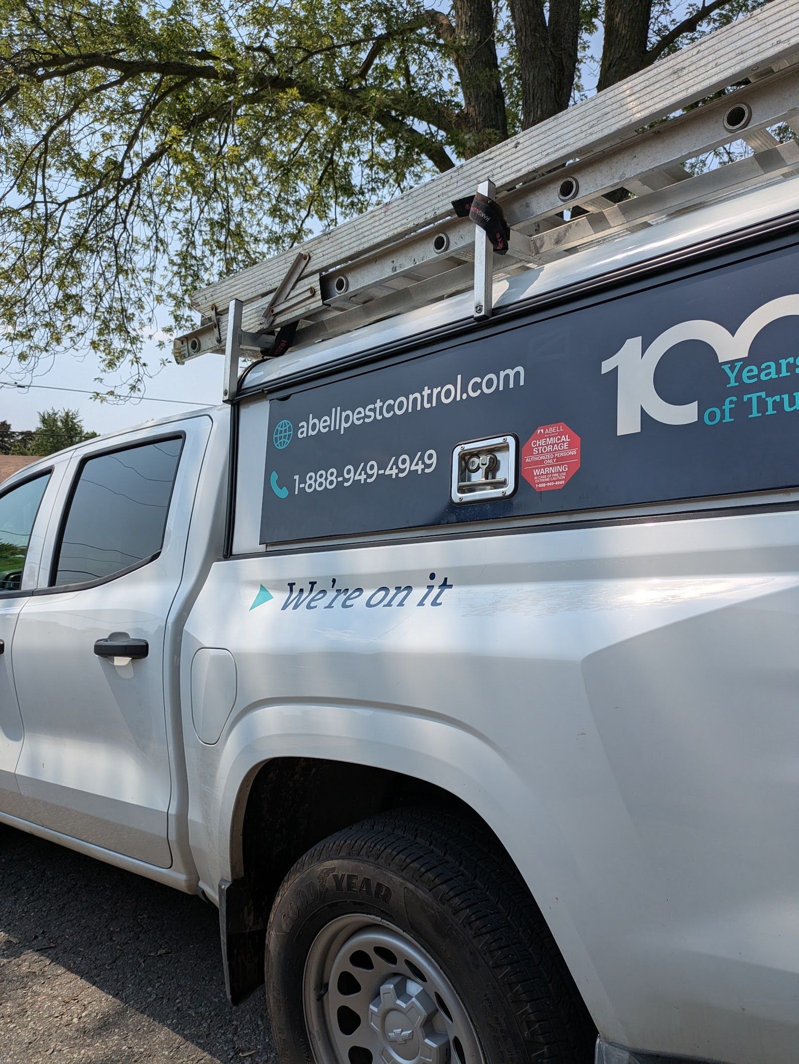 Home services team at a customer job site
