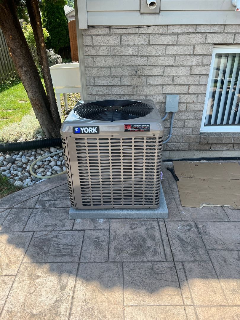 Home services team at a customer job site