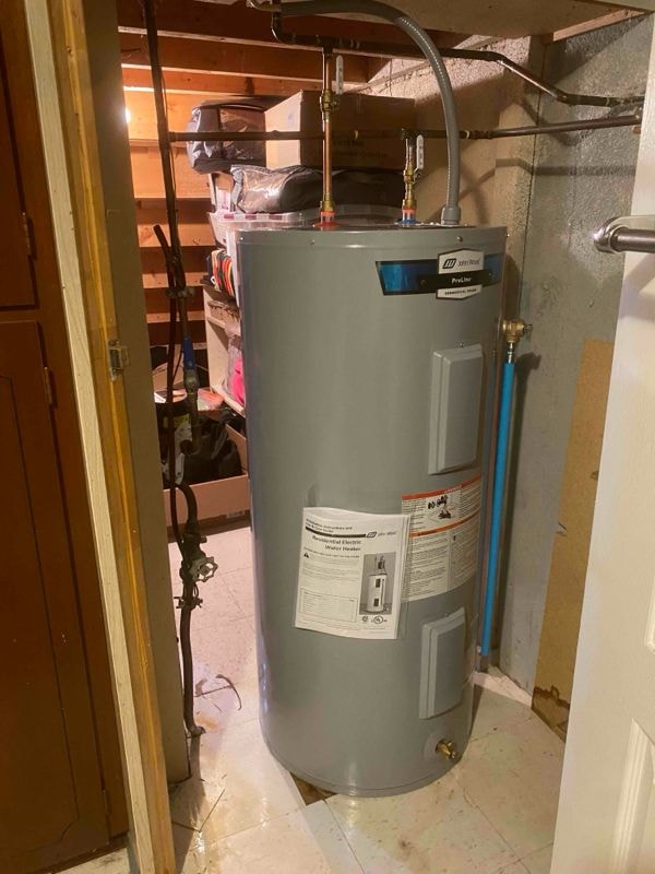 Home services team at a customer job site