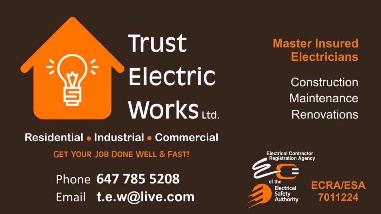 Guest photo from a Google review at Trust Electric Works | Electrician in Mississauga, Oakville, Milton, Brampton