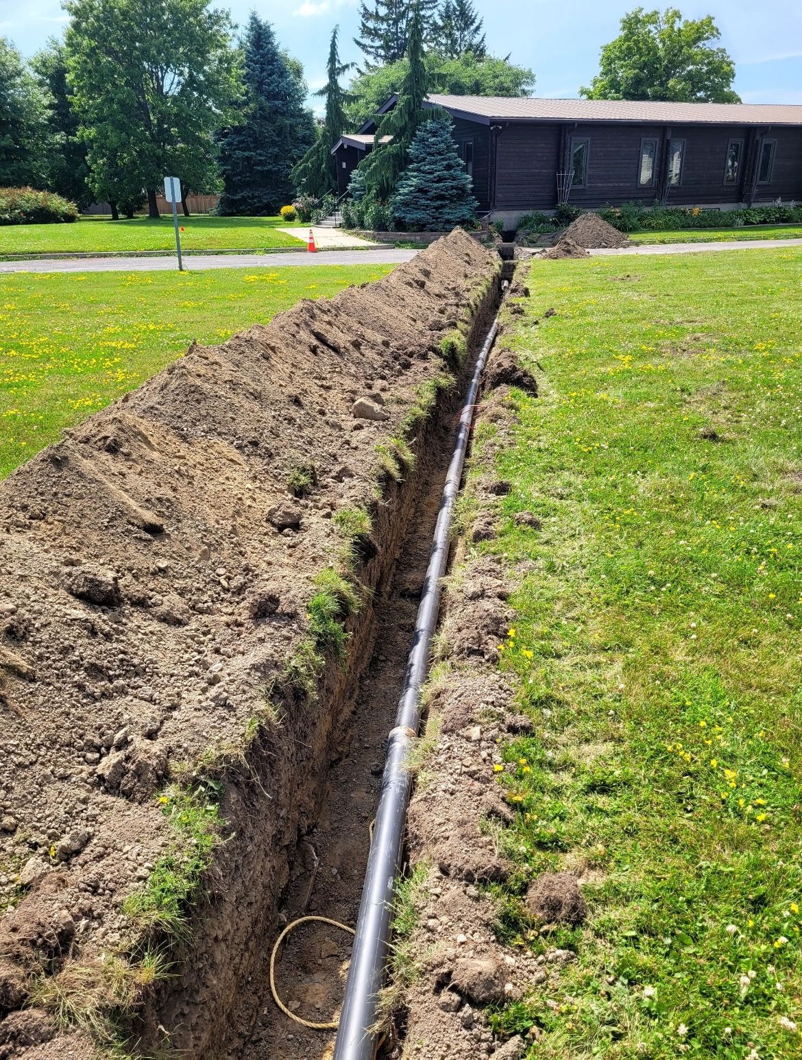 Home services team at a customer job site