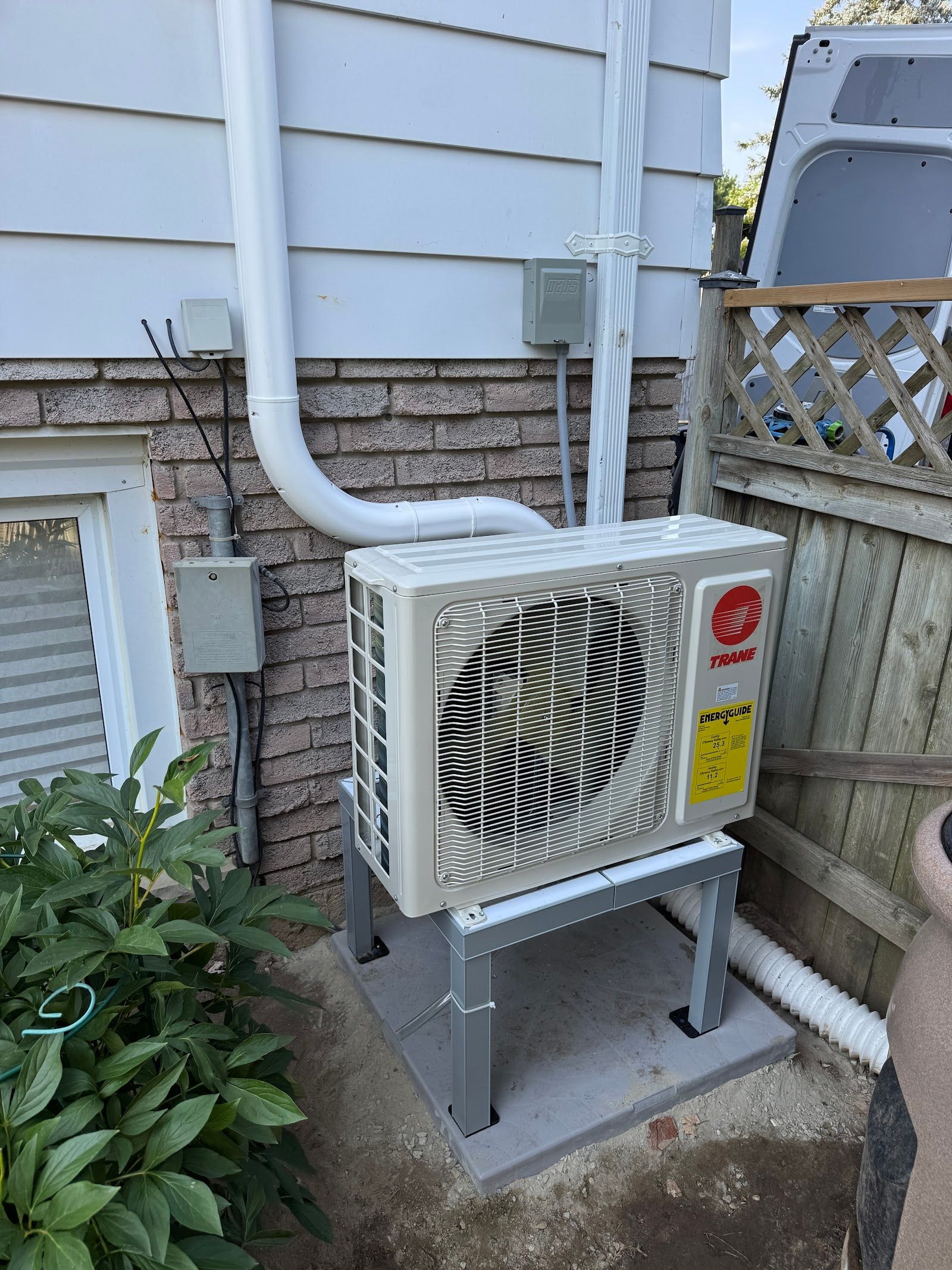 Home services team at a customer job site