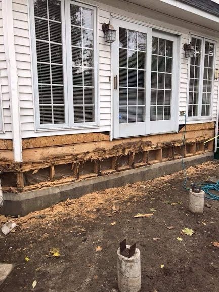 Home services team at a customer job site