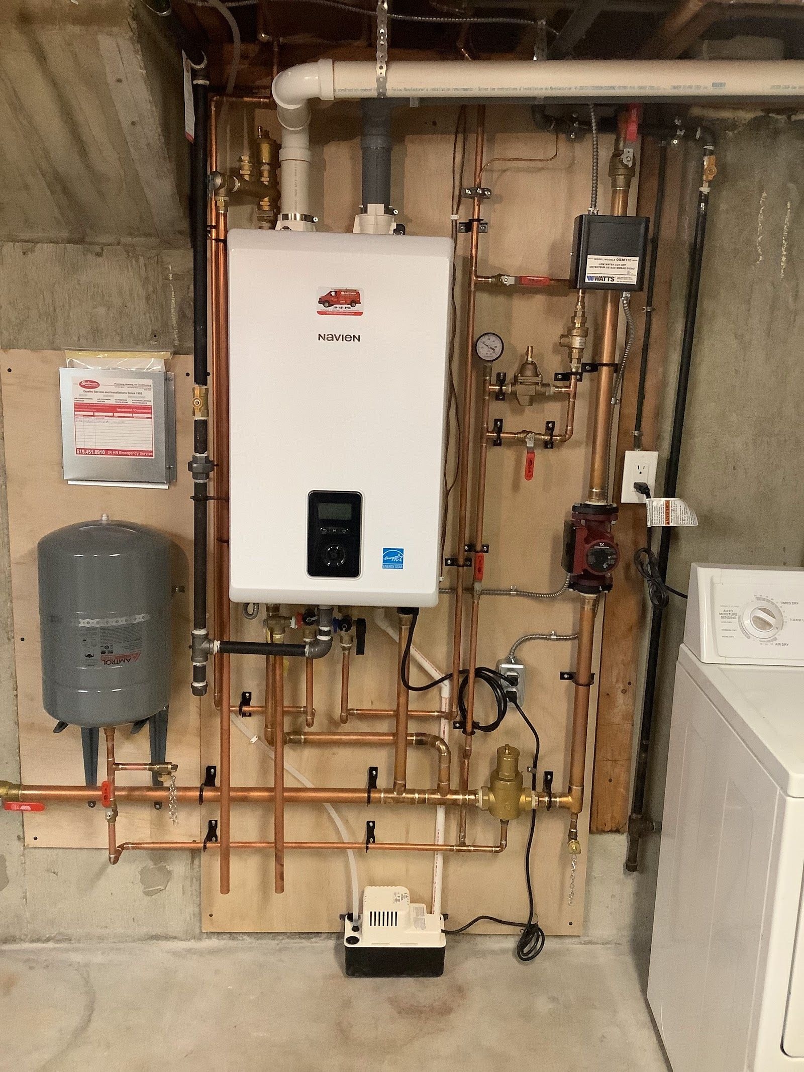 Home services team at a customer job site