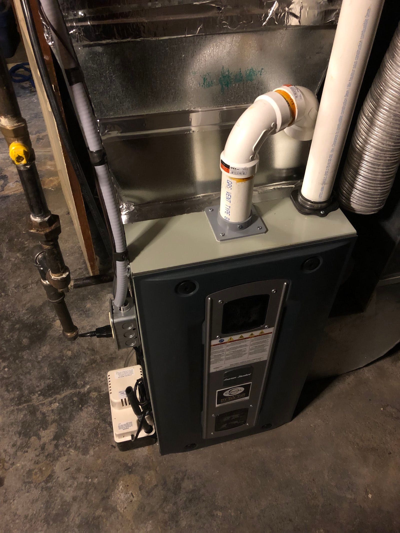 Home services team at a customer job site