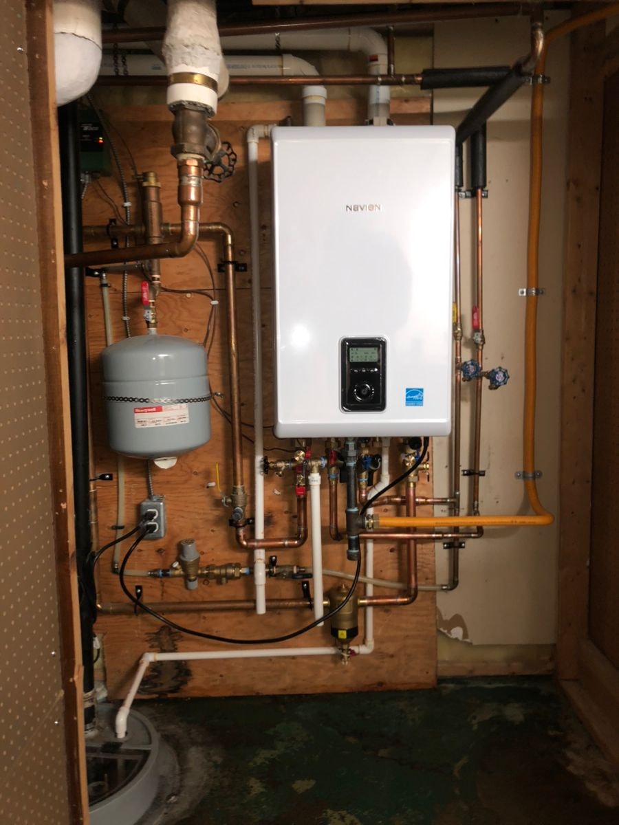 Home services team at a customer job site