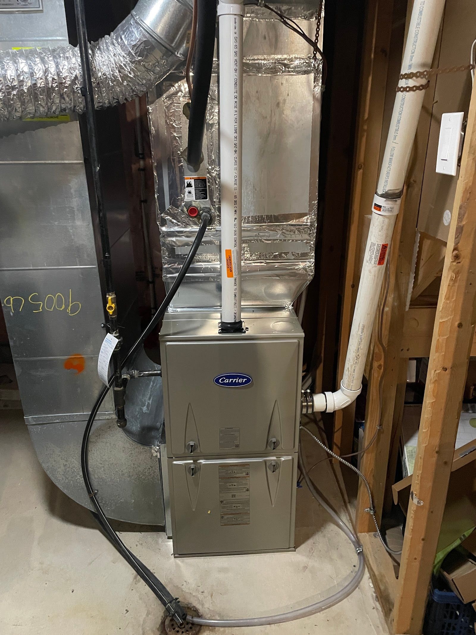 Home services team at a customer job site