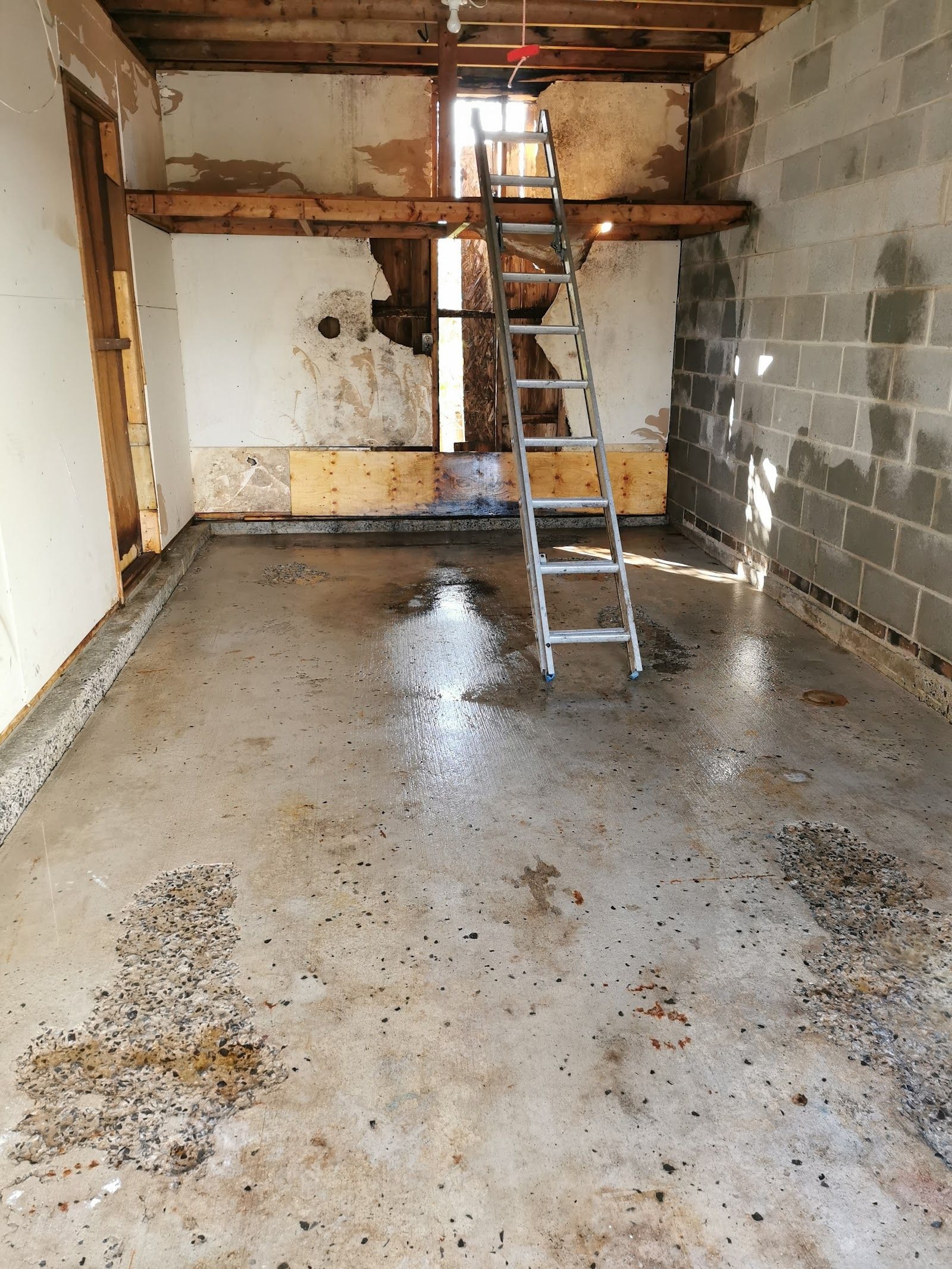 Home services team at a customer job site