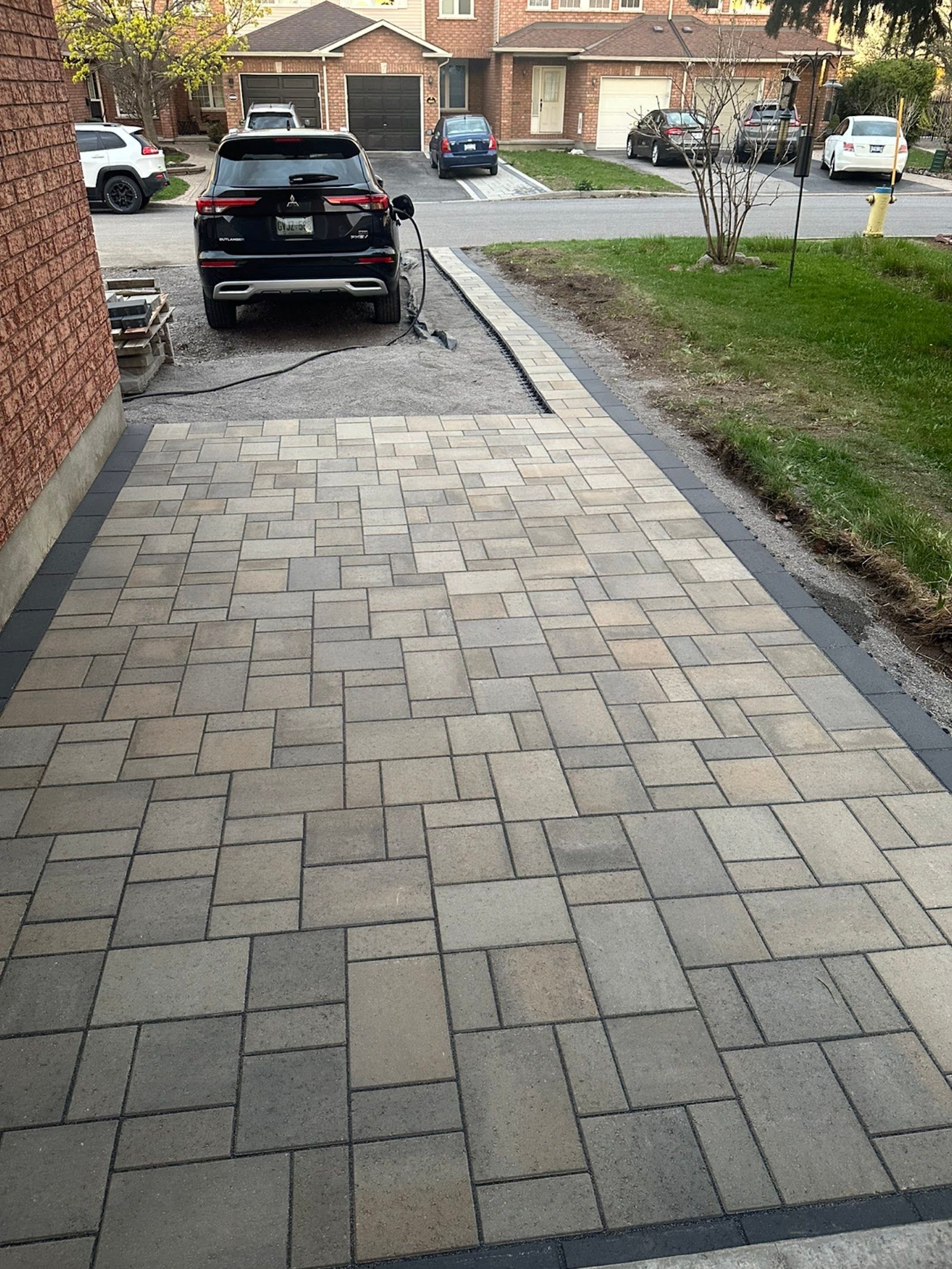 Home services team at a customer job site