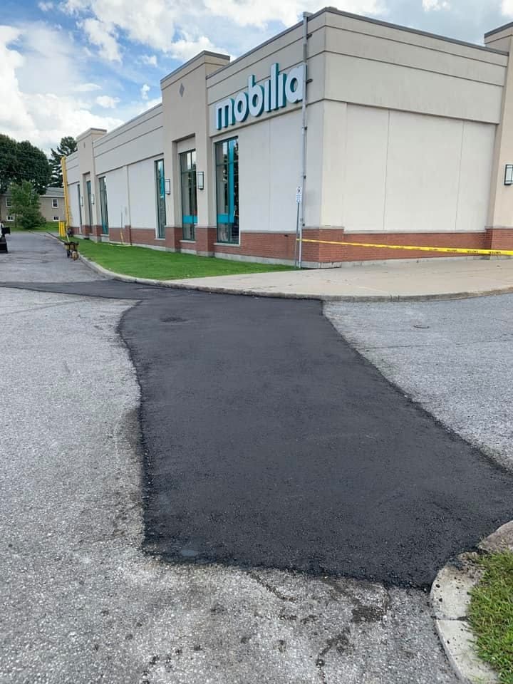 Home services team at a customer job site