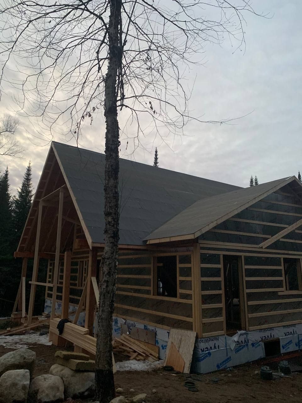 Home services team at a customer job site