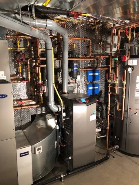 Home services team at a customer job site
