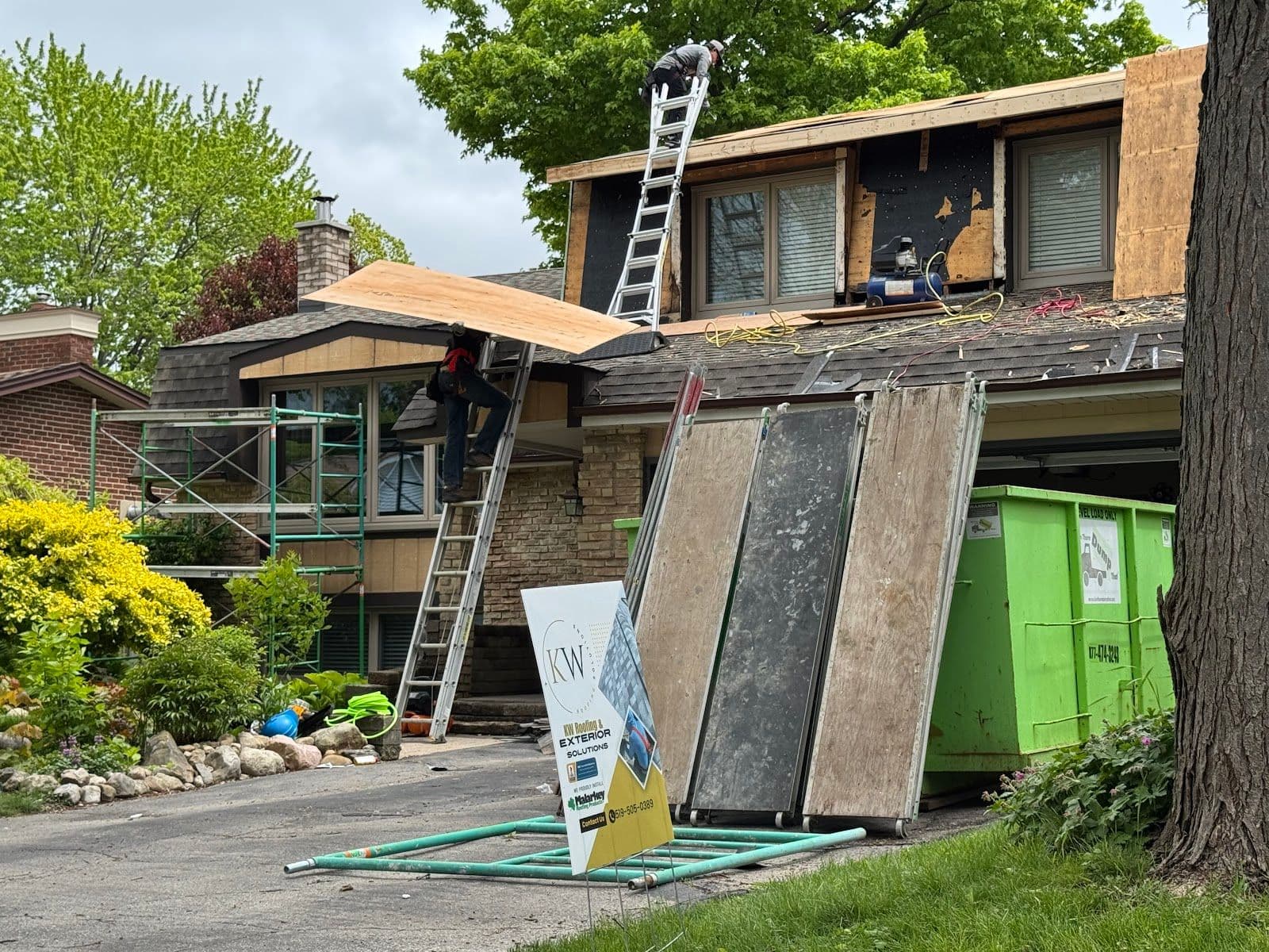 Guest photo from a Google review at KW ROOFING & EXTERIOR SOLUTIONS INC.