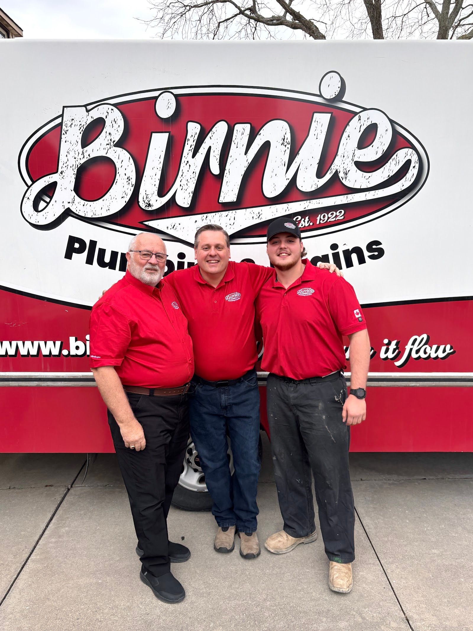 Home services team at a customer job site