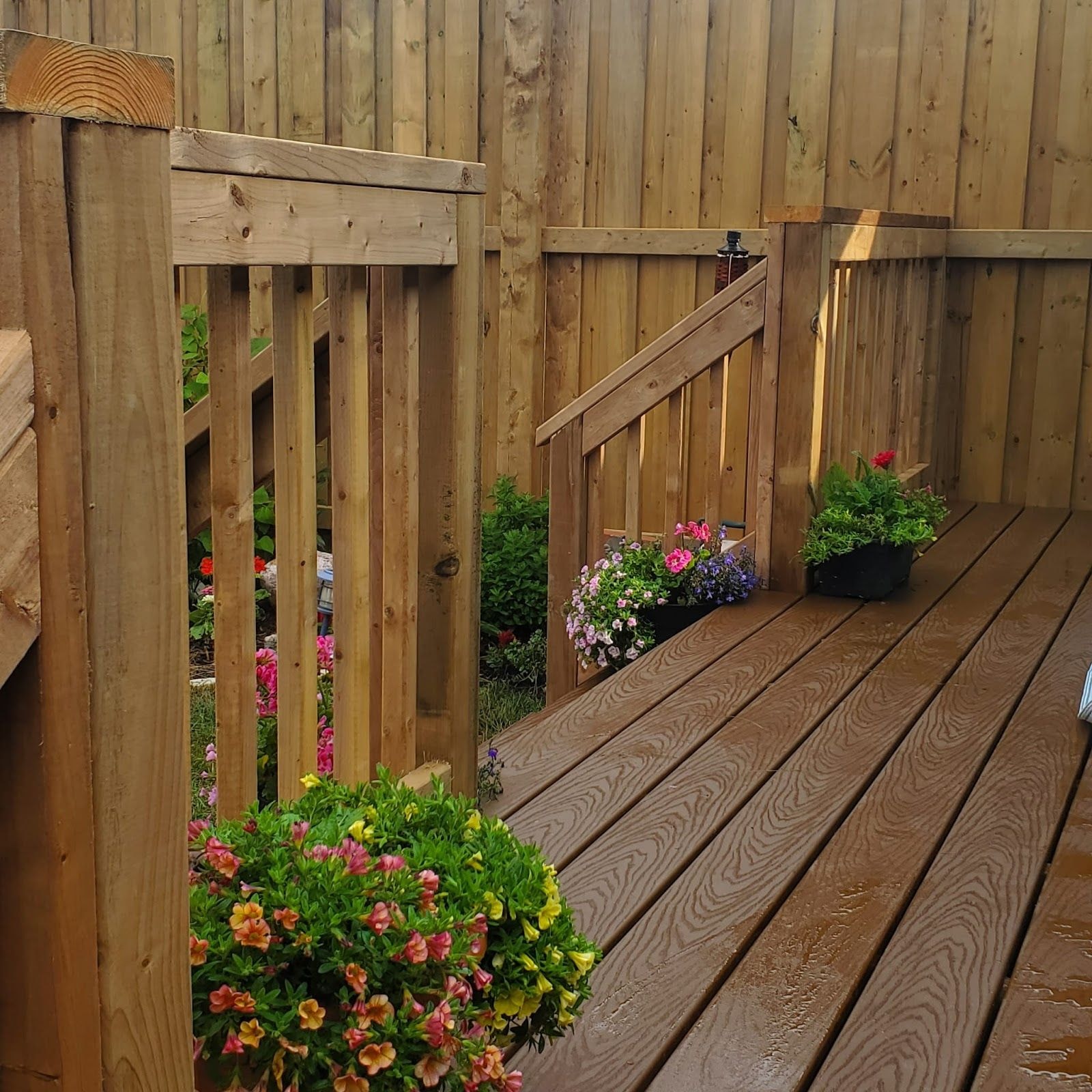 Home services team at a customer job site