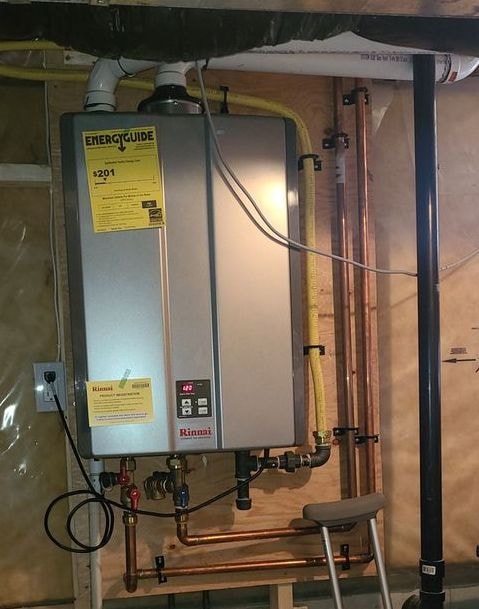 Home services team at a customer job site