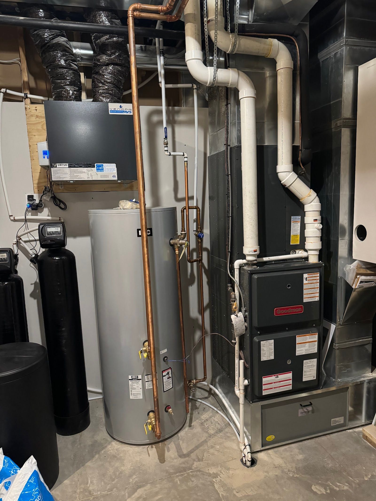 Home services team at a customer job site