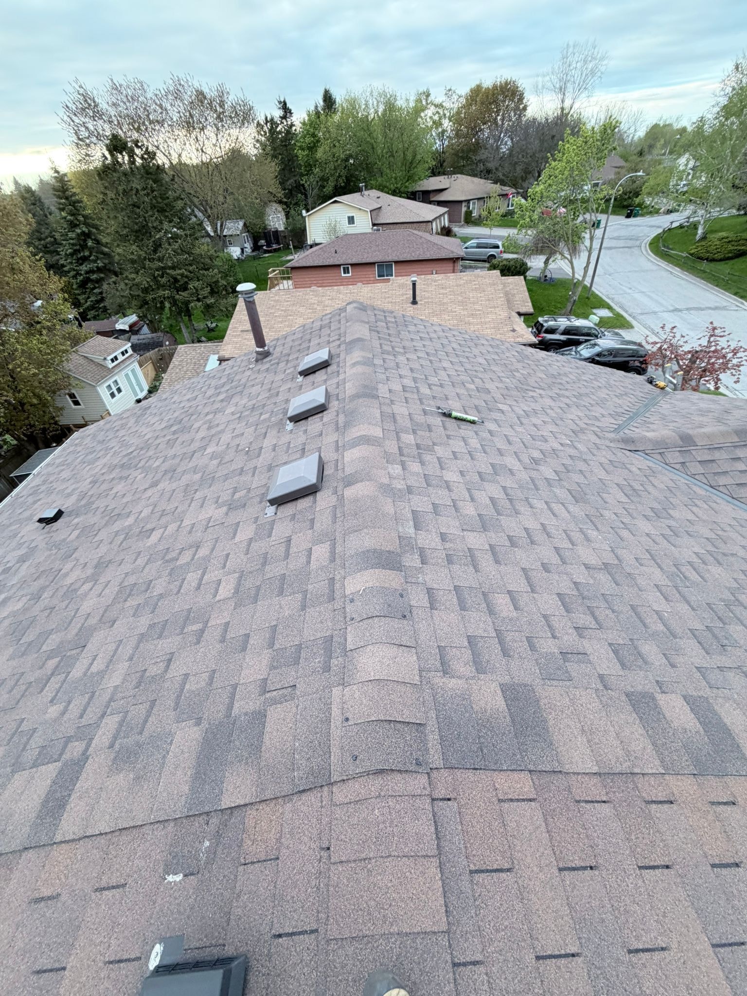 Home services team at a customer job site