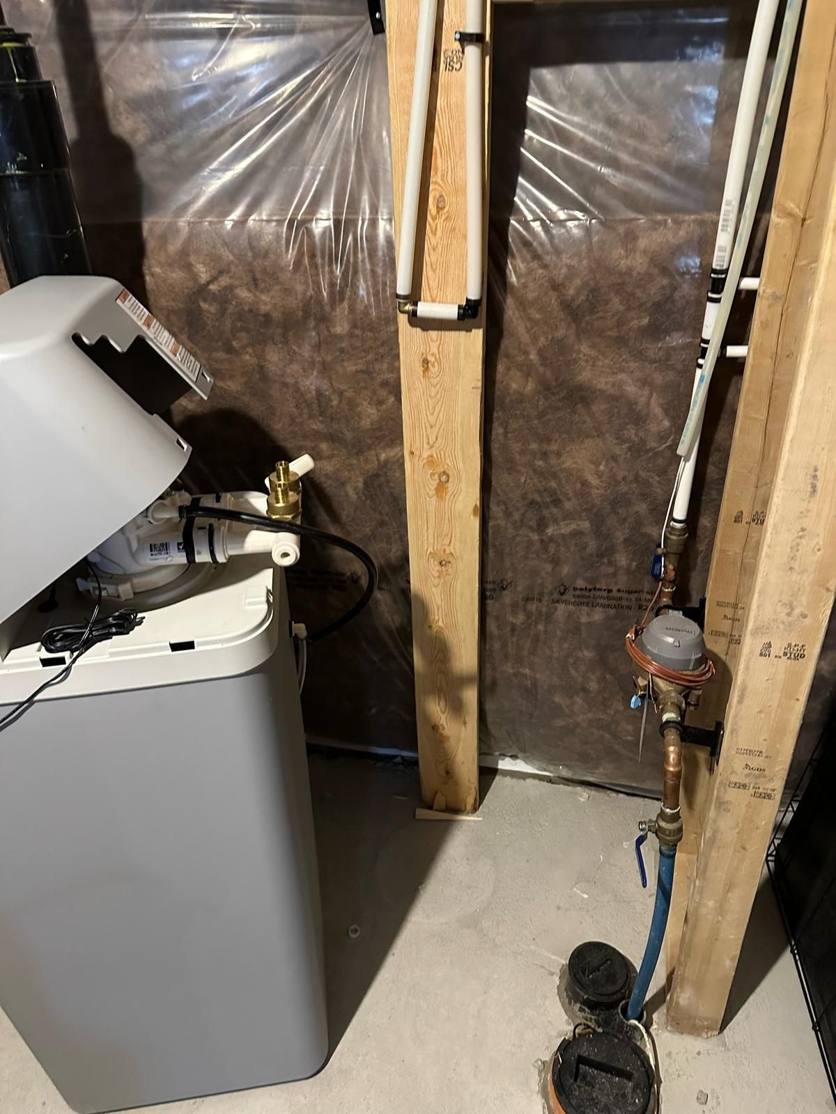 Home services team at a customer job site