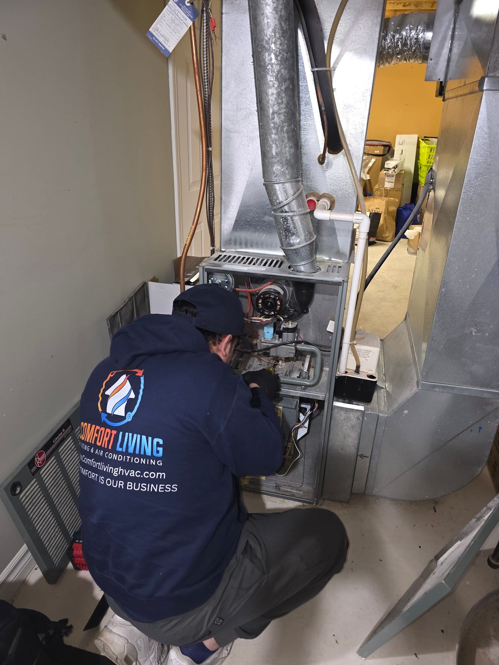 Guest photo from a Google review at Comfort Living Heating & Air Conditioning