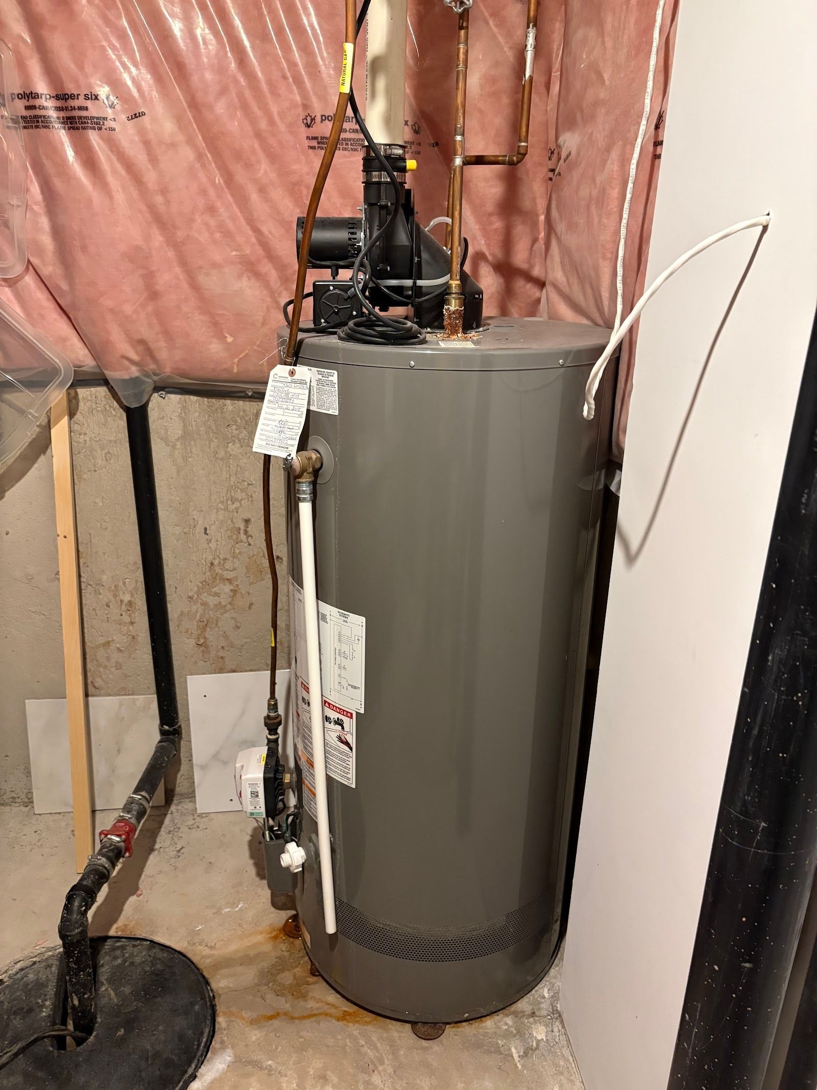 Home services team at a customer job site