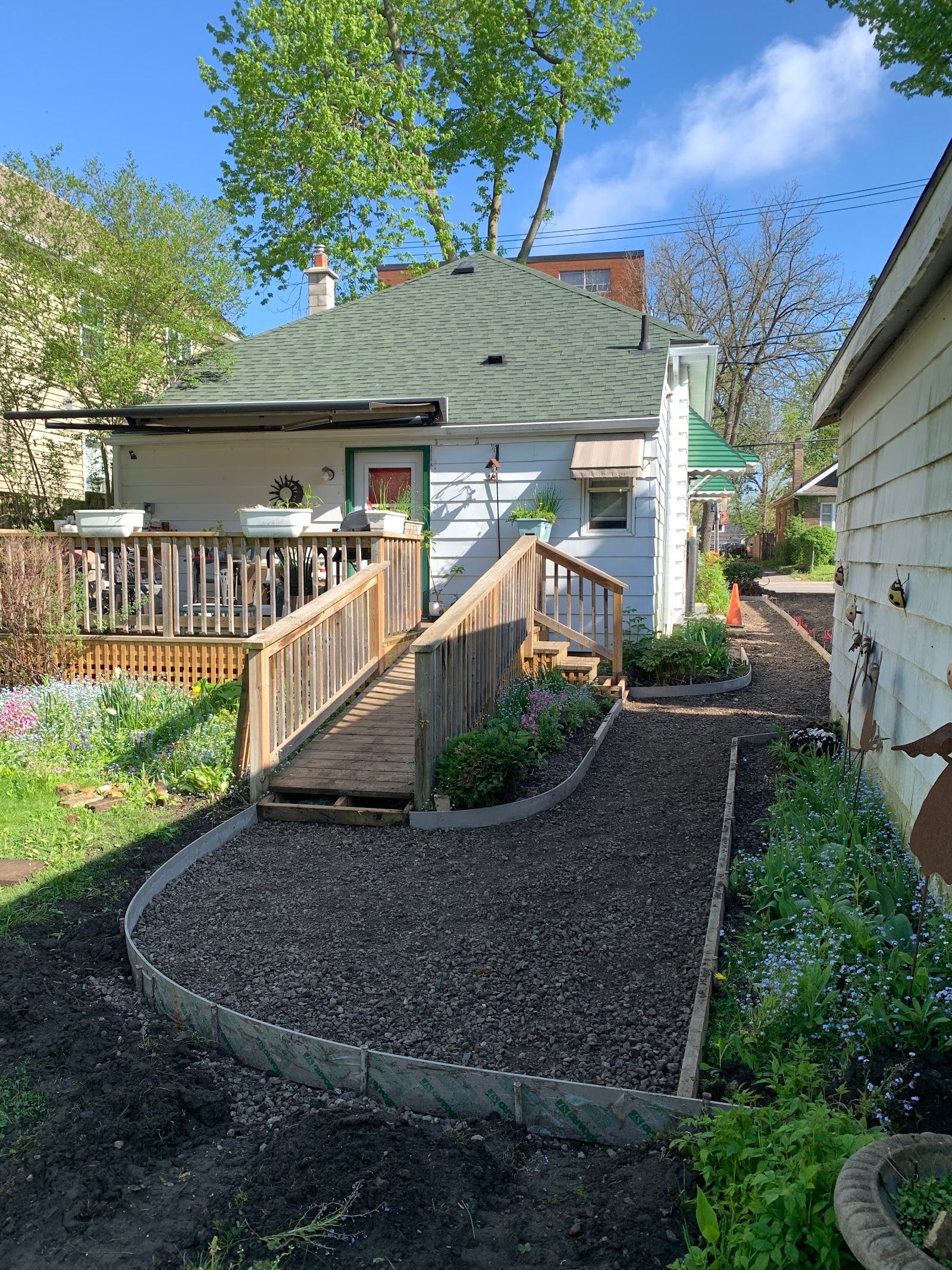 Home services team at a customer job site