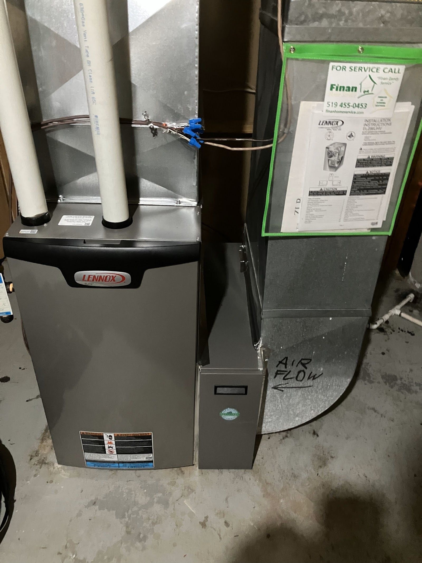 Home services team at a customer job site